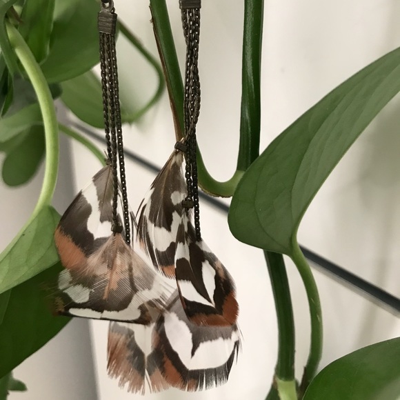 Feather earrings - Picture 2 of 2